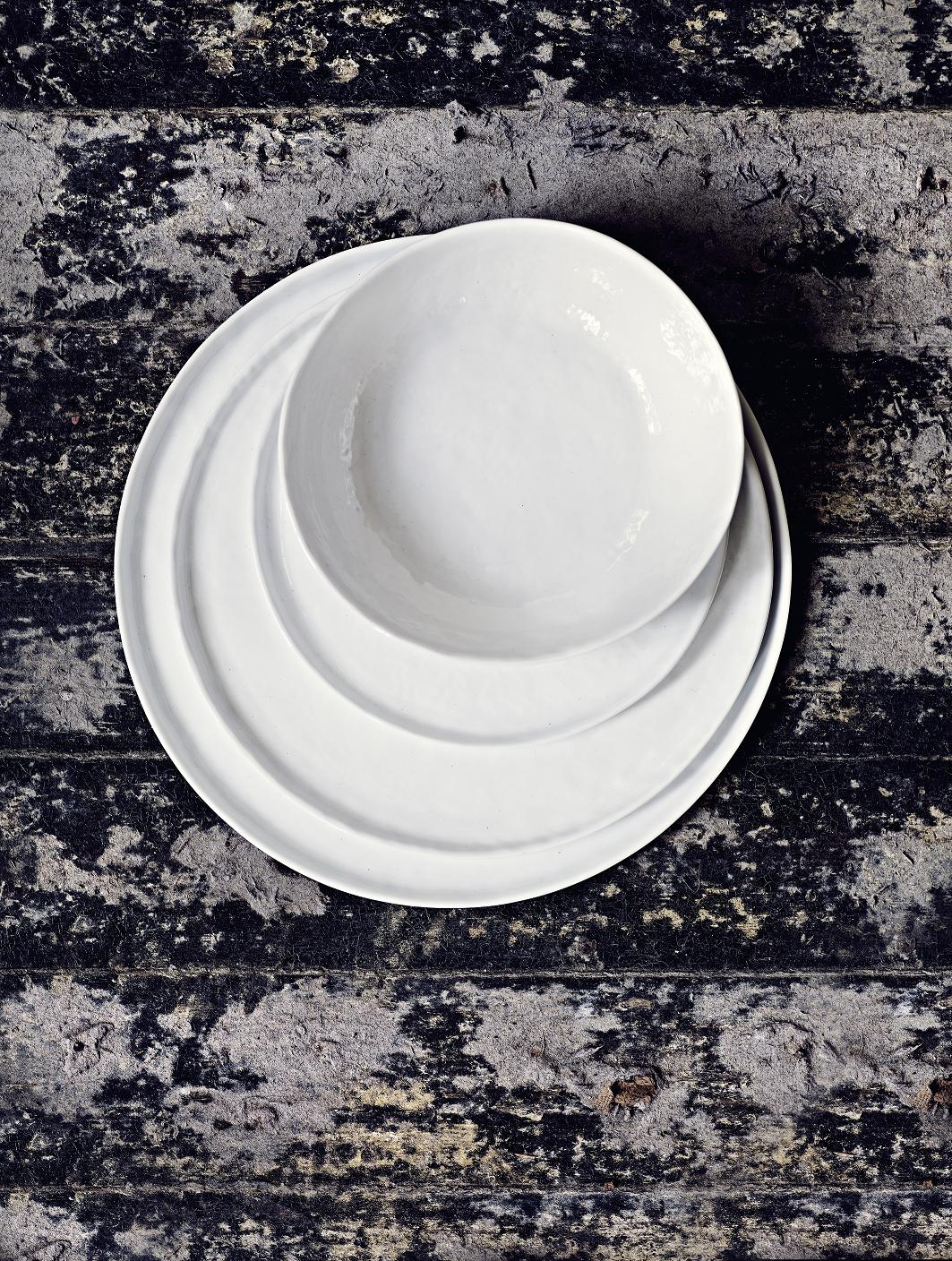 O&J Vit Middagstallrik 27 cm - 3