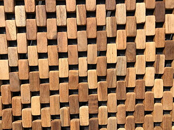 BADRUMSMATTA i teak 50x70 cm