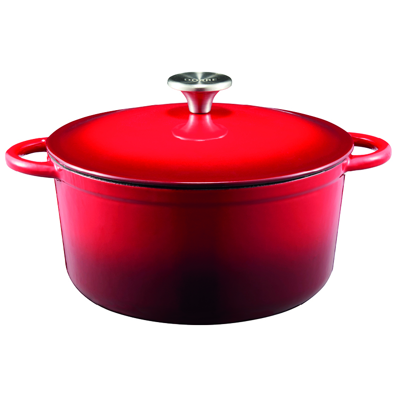 Gjutjärnsgryta Gretl 4L Röd
