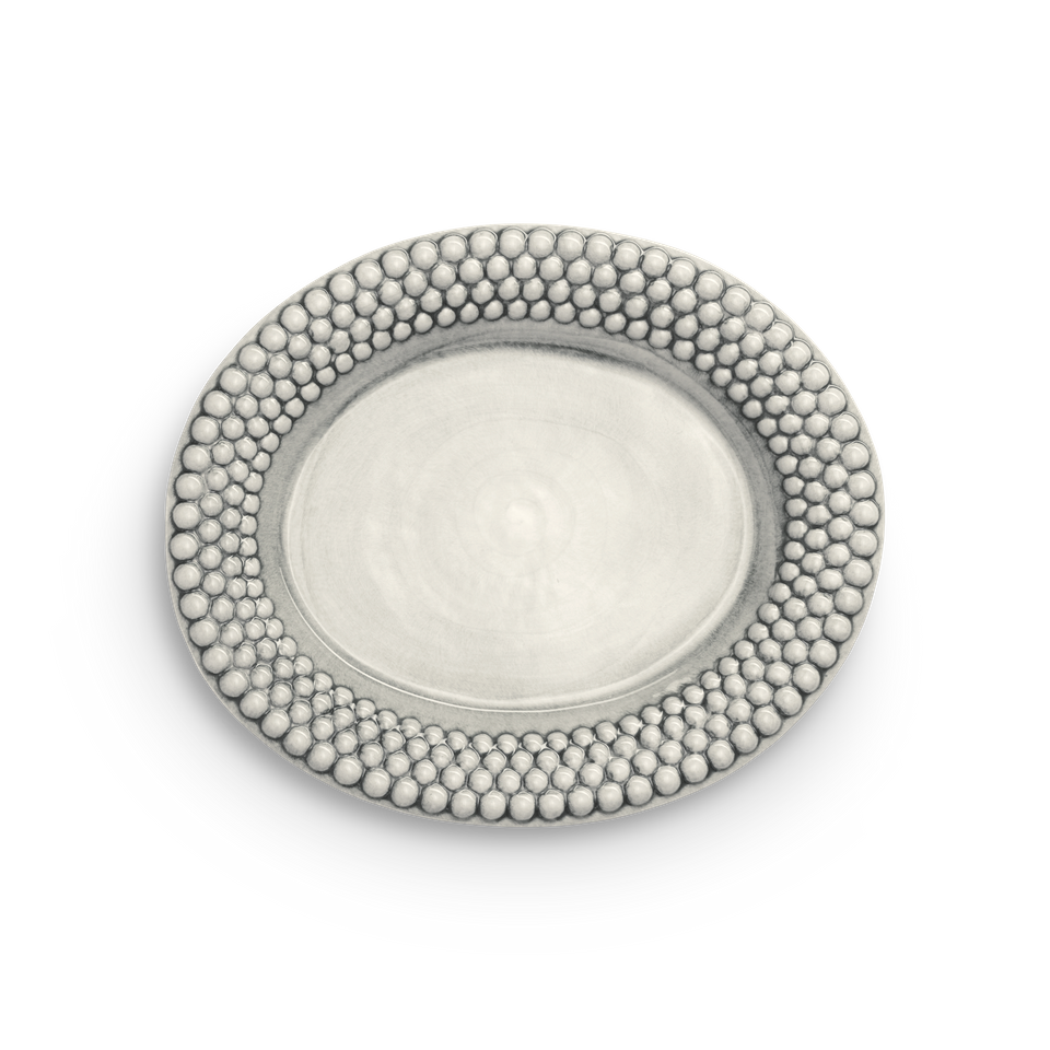 MATEUS Bubbles Ovalt Fat, Grå, 35cm