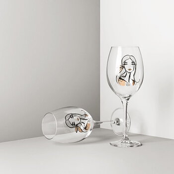 ALL ABOUT YOU Vinglas 2-pack Wait for her