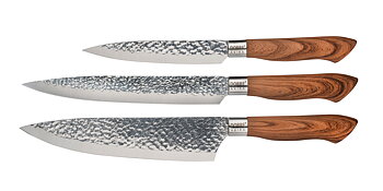 Knivset Akira med 3 knivar 