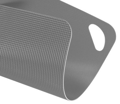 ZASSENHAUS Trancherbräda plast flexibel, Grå 38 cm - 2