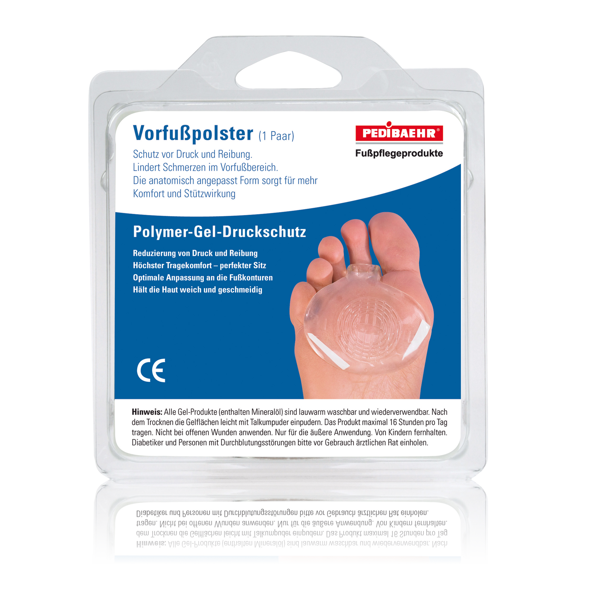 Framfotsdynor Gel 1 par