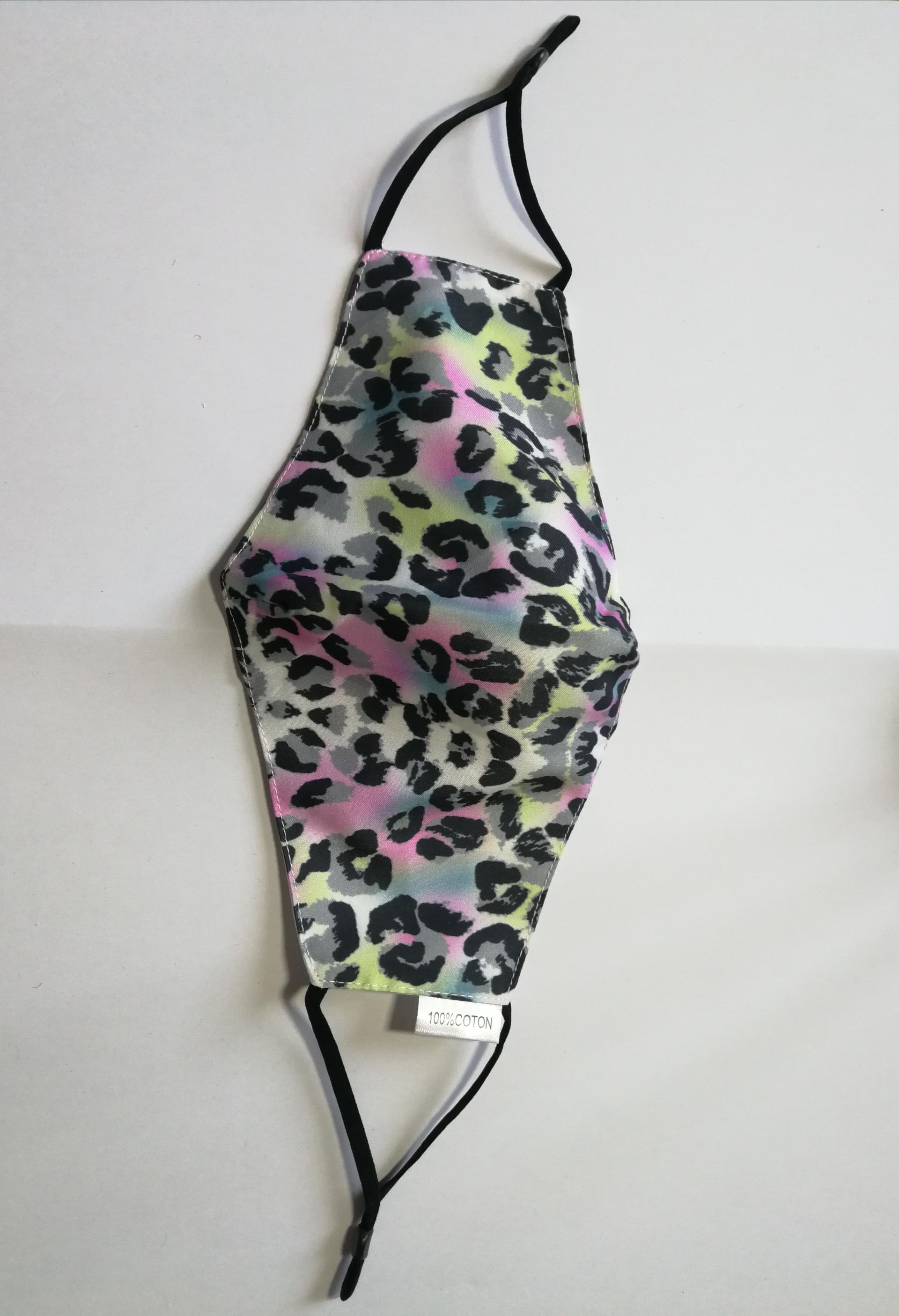 2 lagers Munskydd multicolor leopard