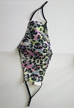 2 lagers Munskydd multicolor leopard