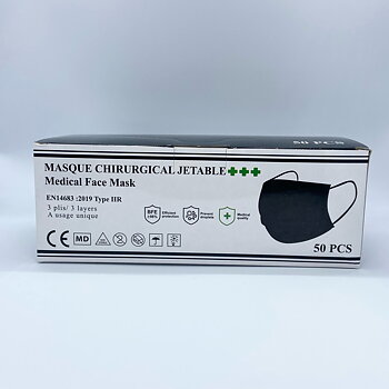 Munskydd 50pack Svart typ IIR