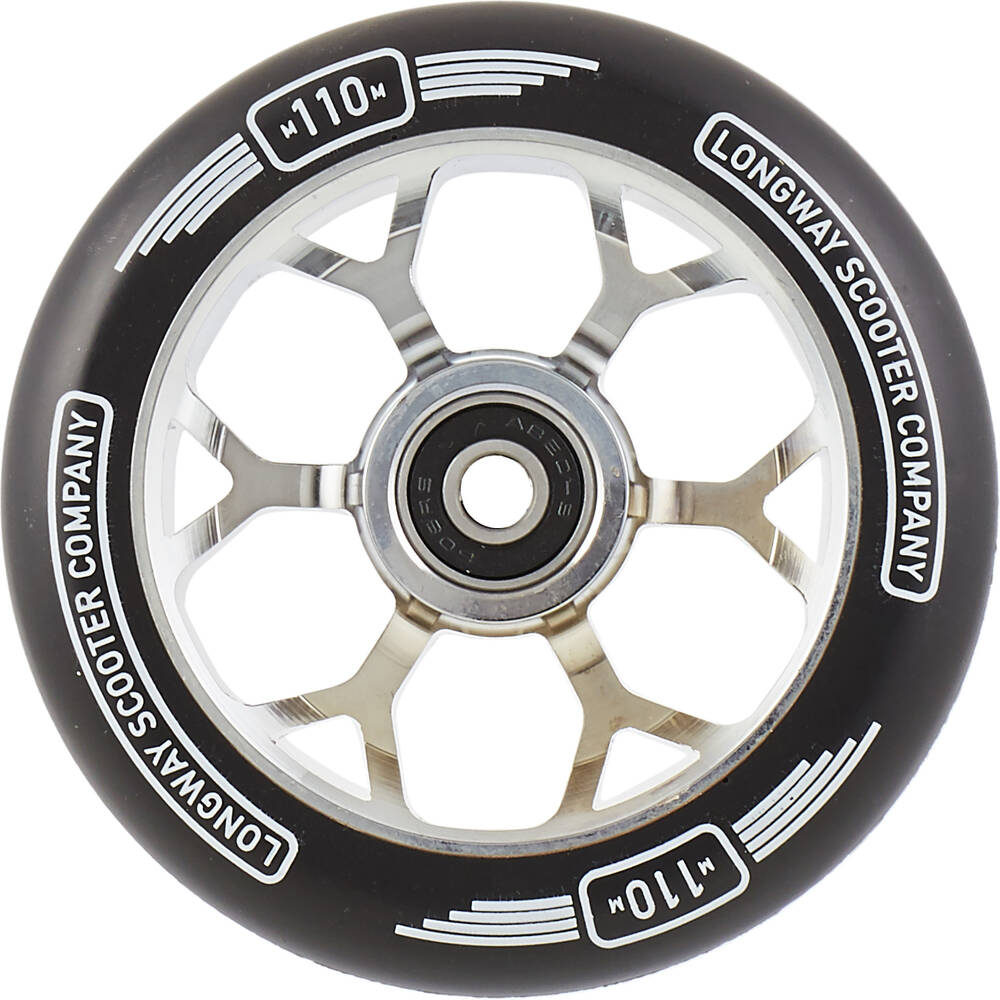 Longway Precinct 110mm Komplett Sparkcykel Hjul-Chrome
