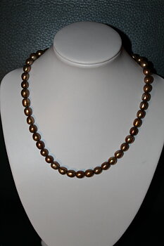 Pärlhalsband Golden Pearl