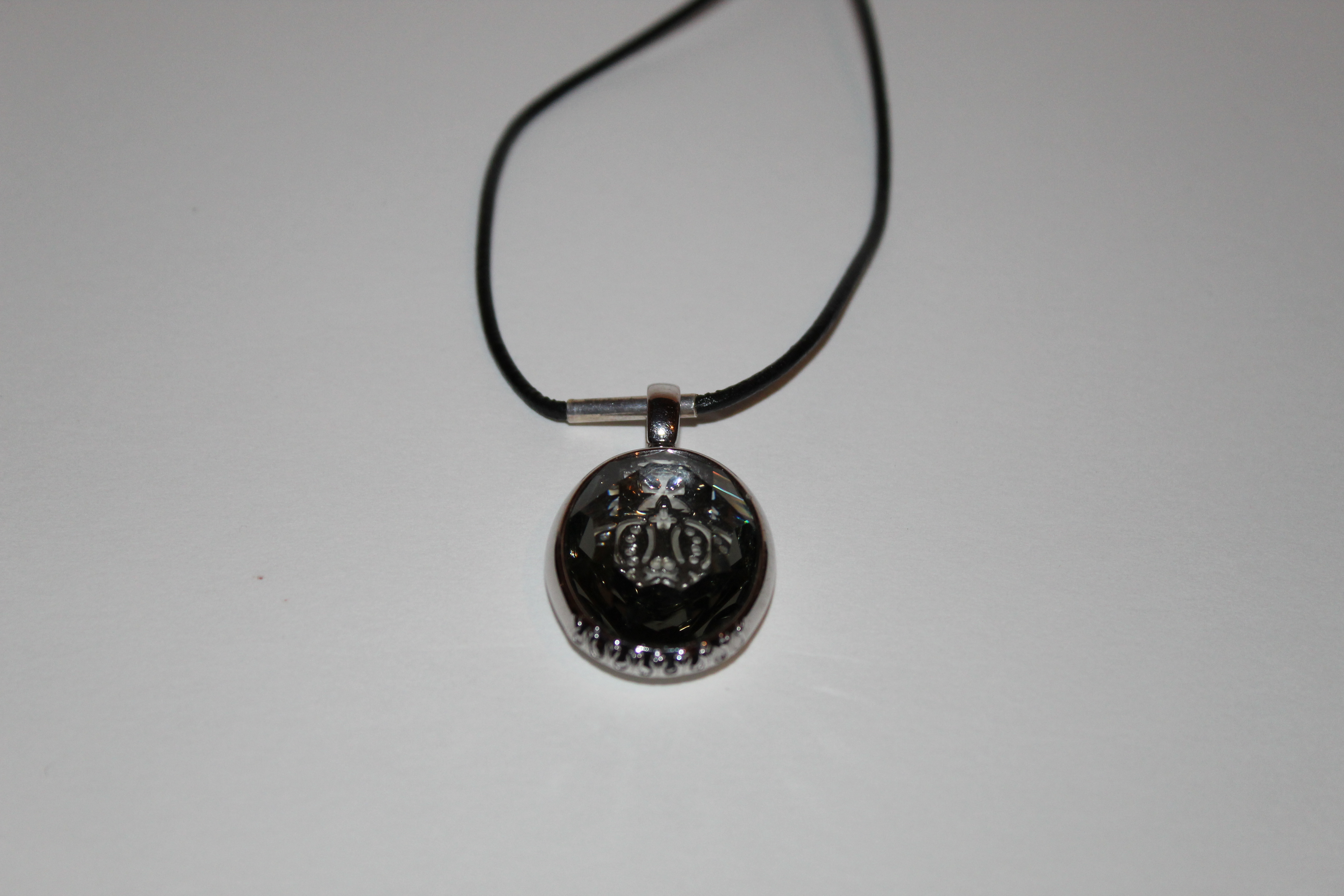 Silverhalsband med slipad sten - 4