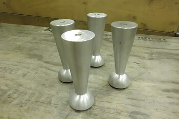 Möbelben raka i aluminium