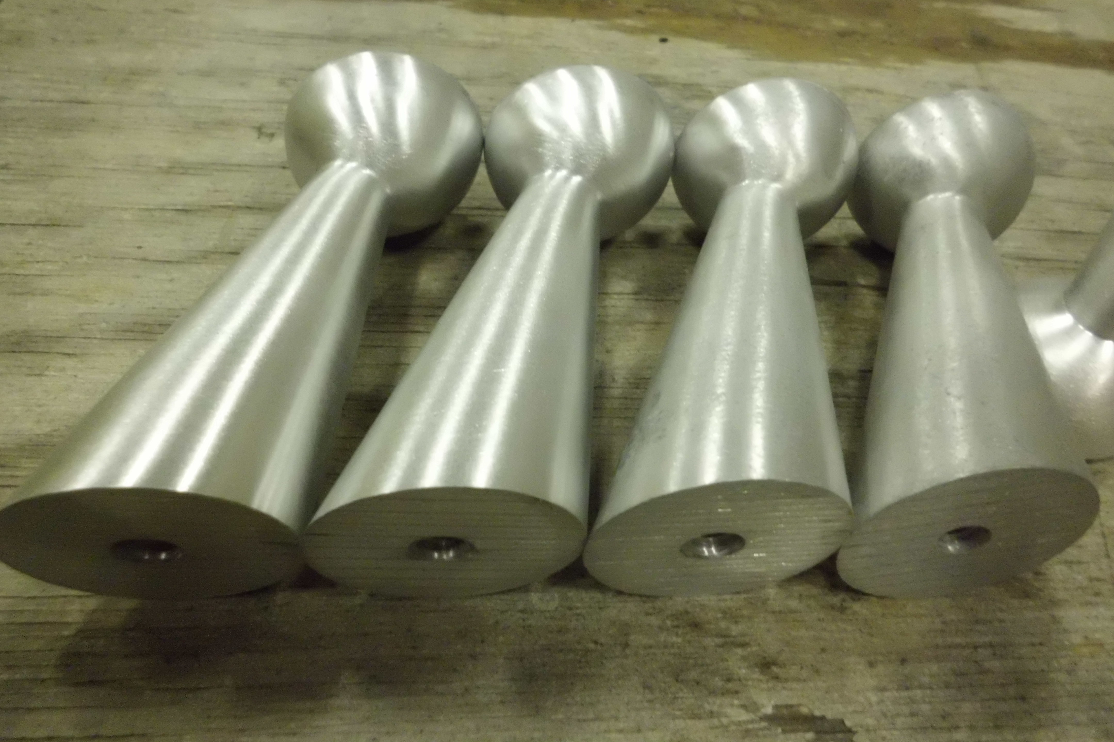 Möbelben sneda i aluminium - 2