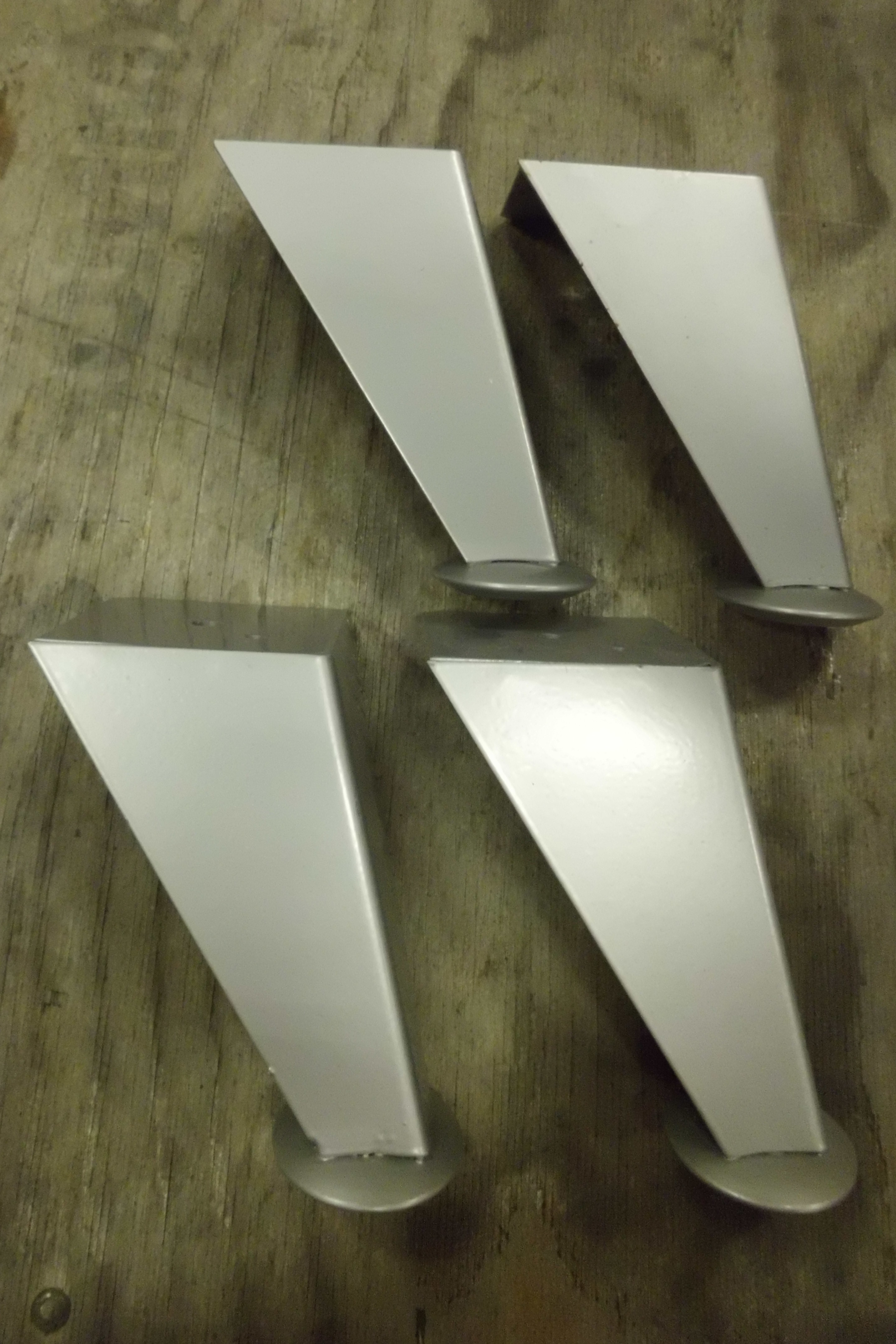 Möbelben kantiga i aluminium - 2