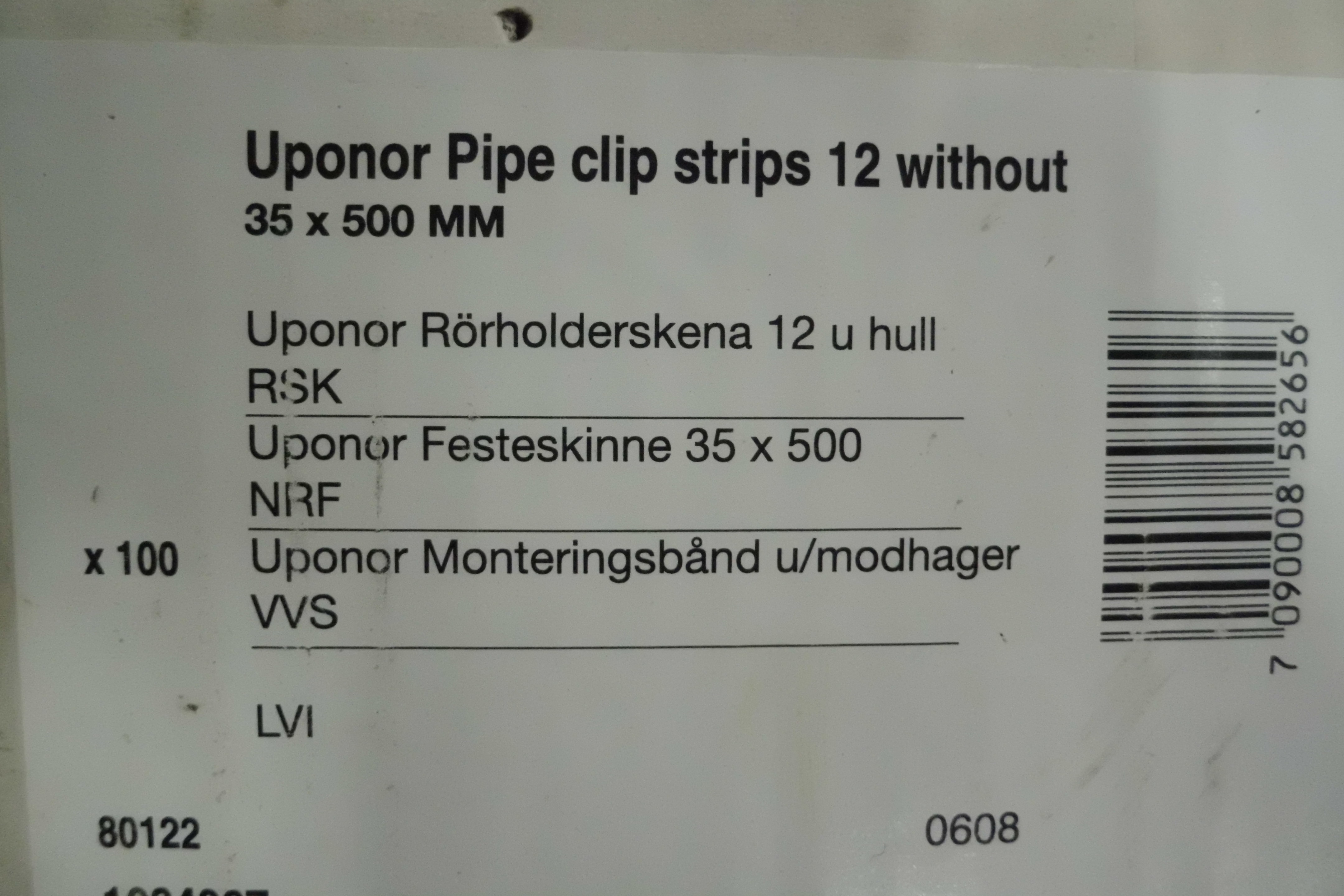 Rörhållarskenor