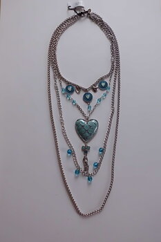 Halsband "Turkos"