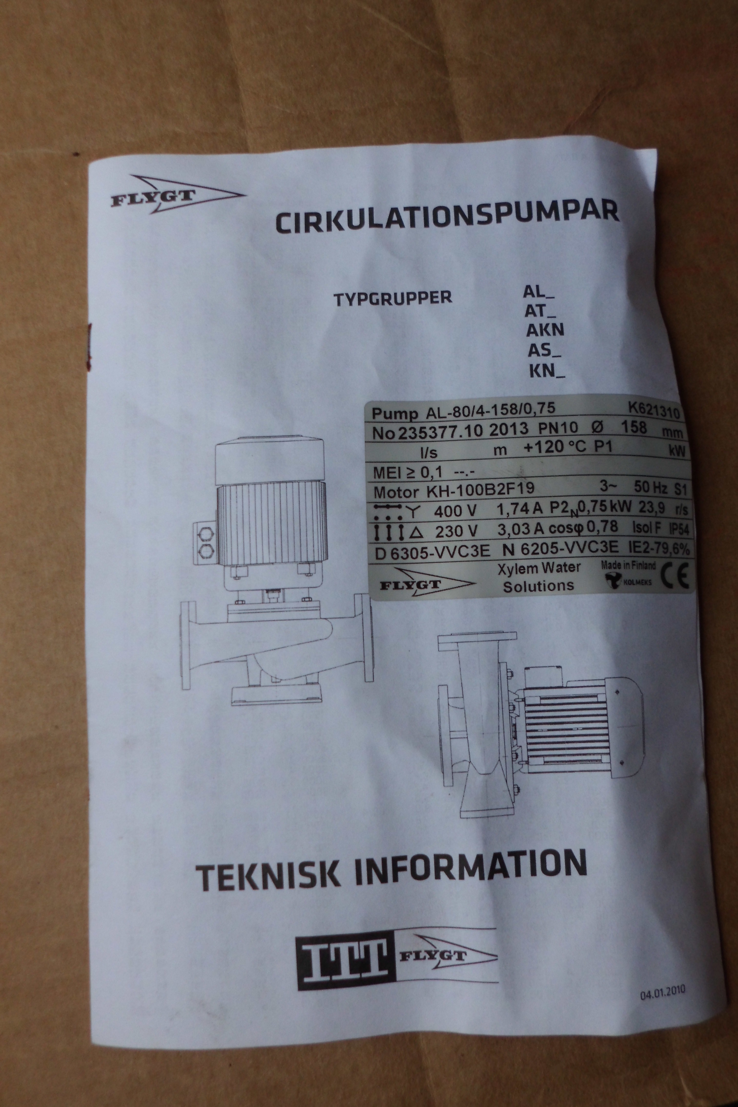 Pump AL 80/4-158/0,75 - 7
