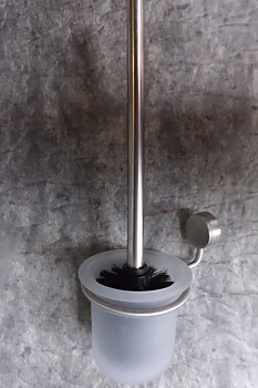 WC borste i mattborstat stål