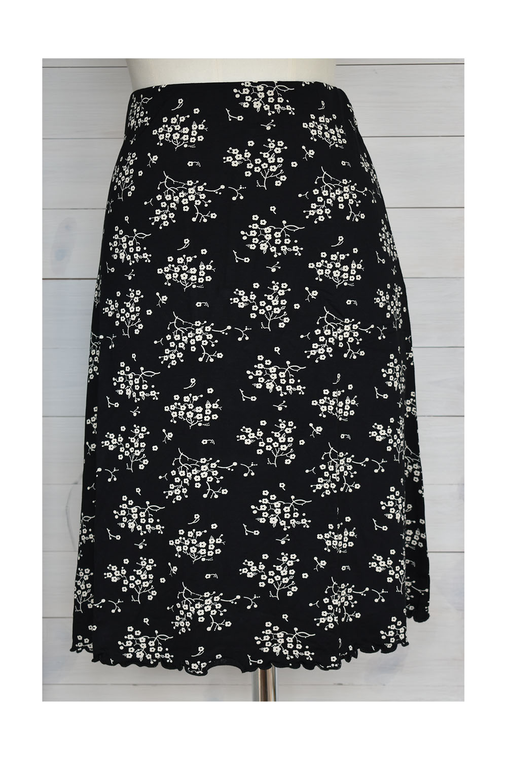 Mönstrad trikåkjol - M, XL, XXL