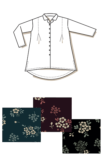 Blus/tunika ABBIE-Geranium
