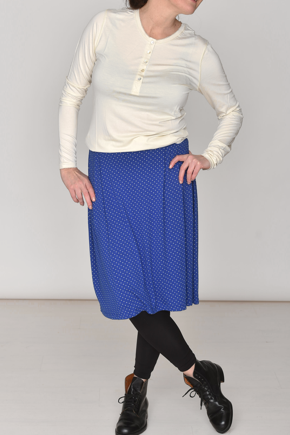 Kjol SIVAN - Electric blue - 2