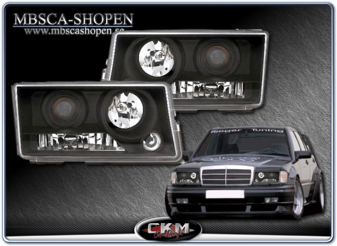 Clear frontlights V3 .Black  2pcs.