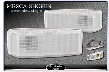Blinkers sideblinkers white square 2 pcs