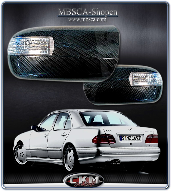 Mirrorcovers in carbon with turn signals 96-99.