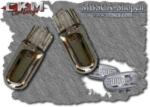 Crystalglas sideblinkers in chrome 2 pcs - 3