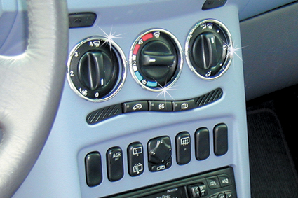 Chrome rings fan. 1996-2002 3pcs - 2