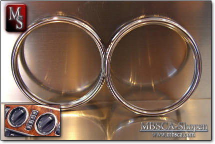 Chrome rings fan. 1996-2002 3pcs