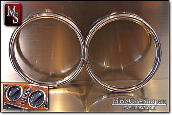Chrome rings fan. 1996-2002 3pcs