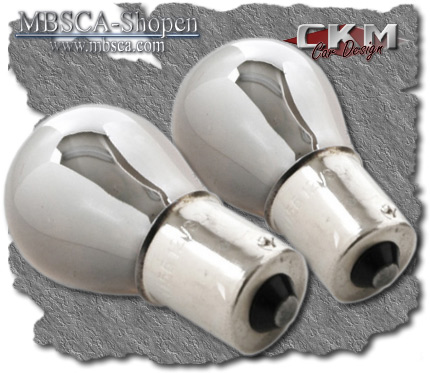 Crystal glas blinkers in chrome 2 pcs - 3