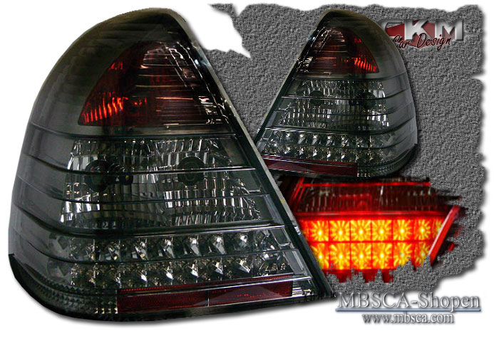 Clearglas taillights smoke with LEDs 2 pcs