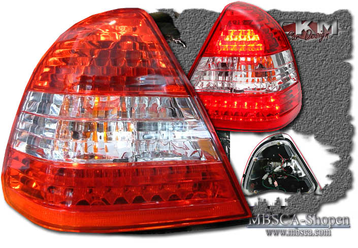Clearglas taillights red/White with LEDs 2 pcs - 5