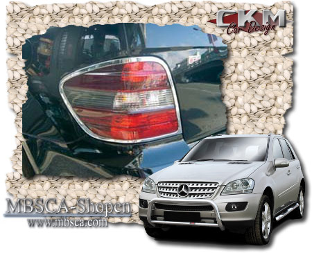 Chrome rear light frames 2pcs