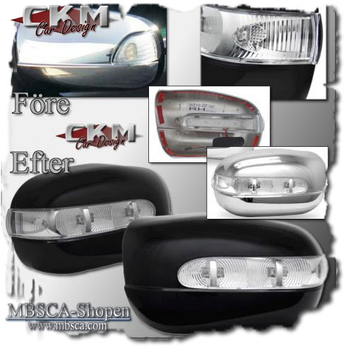 Mirrorcovers with turn signals 00-02. "W211 look"