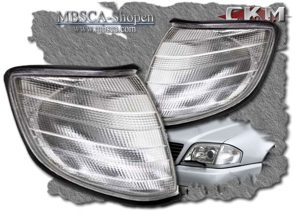 Turnsignals white 2 pcs set. - 2