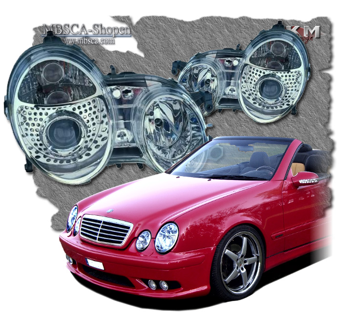 Clear frontlights projector 2pcs - 2