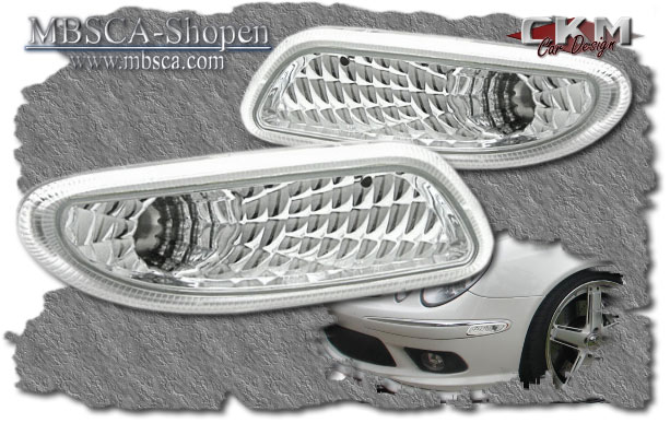 Clear bumper lights 2pcs