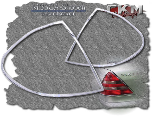Chromerings for taillights. 2 pcs set