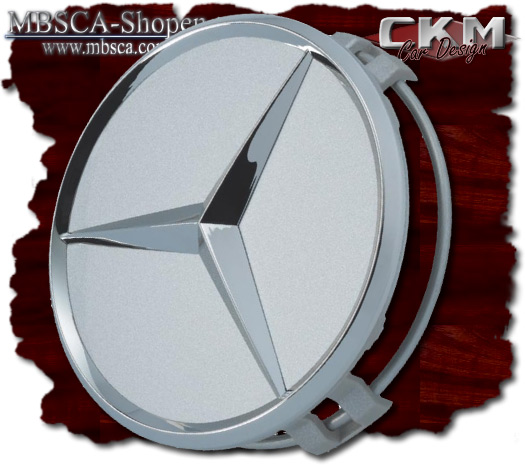 Center cap wheels 1 pcs MB Orginal with chromed star - 2