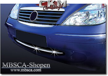 Chromelist in front bumper from 04/01