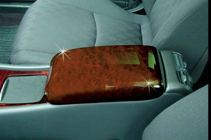Wood armrest