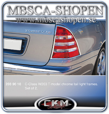 Chromerings for taillights. 2 pcs set Wagon