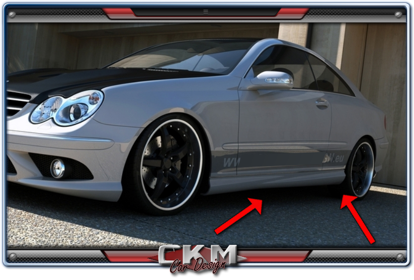 1. CKM Sidokjolar 2st  "AMG LOOK" 