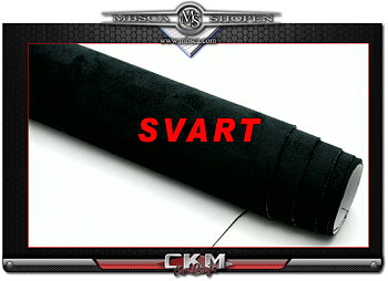 Alcantara Svart Förklsitrad och strechbar.