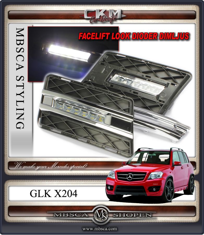 Clearglas DRL LED Diodlysen 08-12 2st