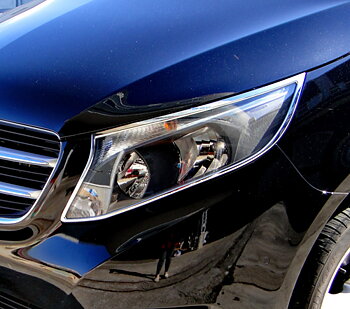 Chrome frames headlights 2pcs