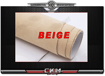 Alcantara Beige Förklsitrad och strechbar.