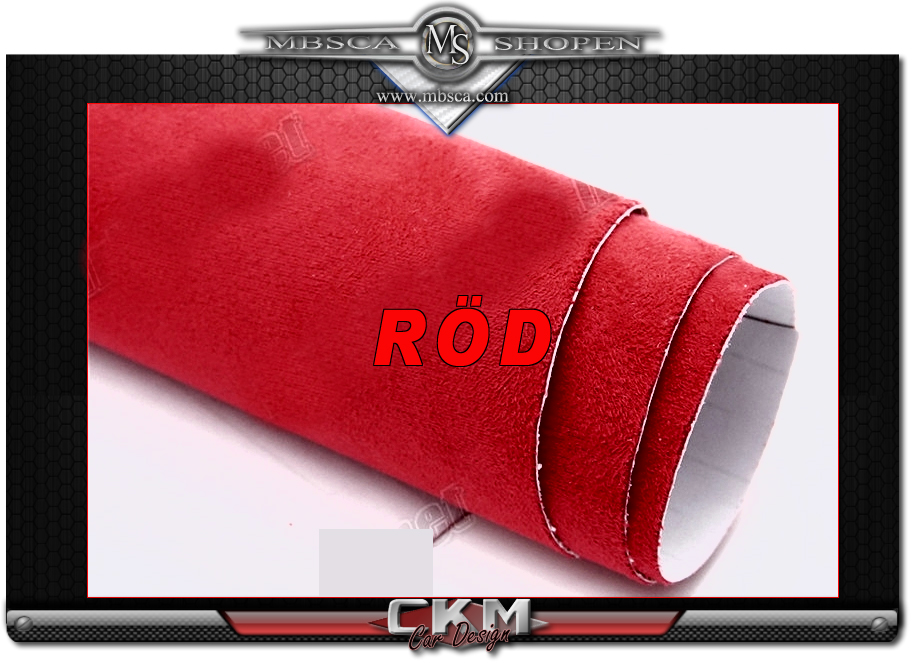 Alcantara RED Förklsitrad och strechbar. - 2